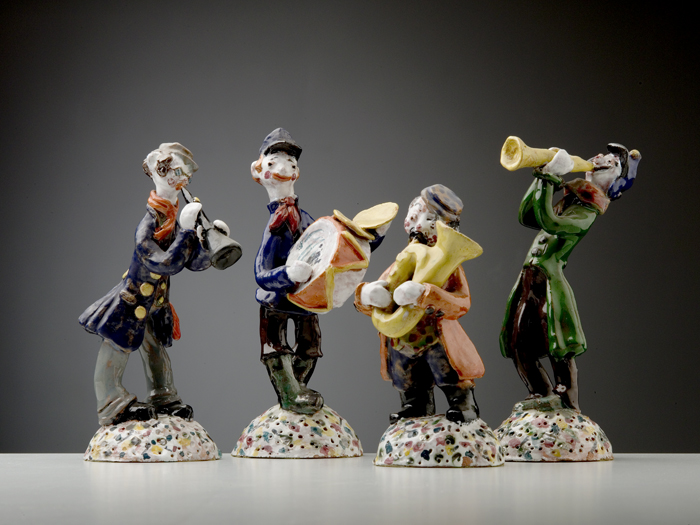 Figurky z porcelánu - hudebníci
