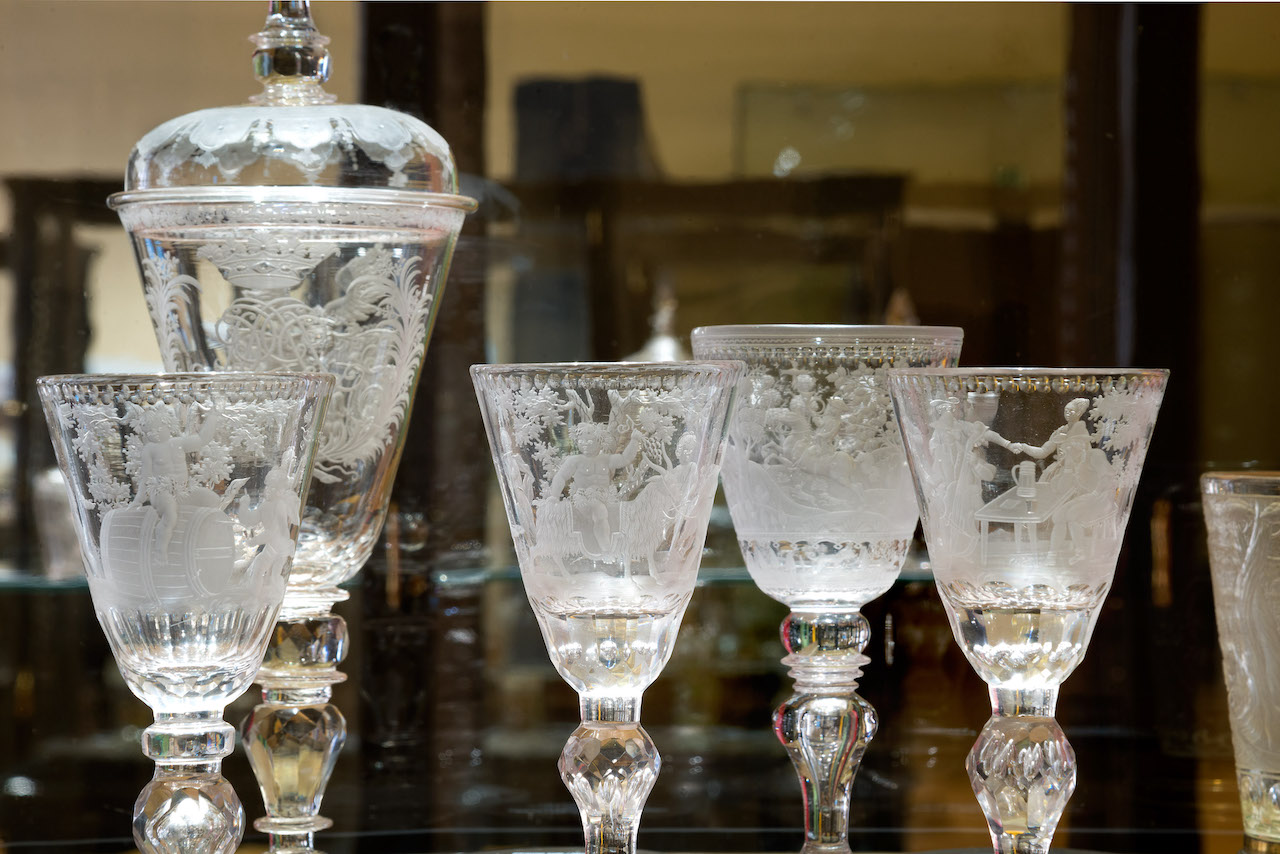 Barokní řezané poháry