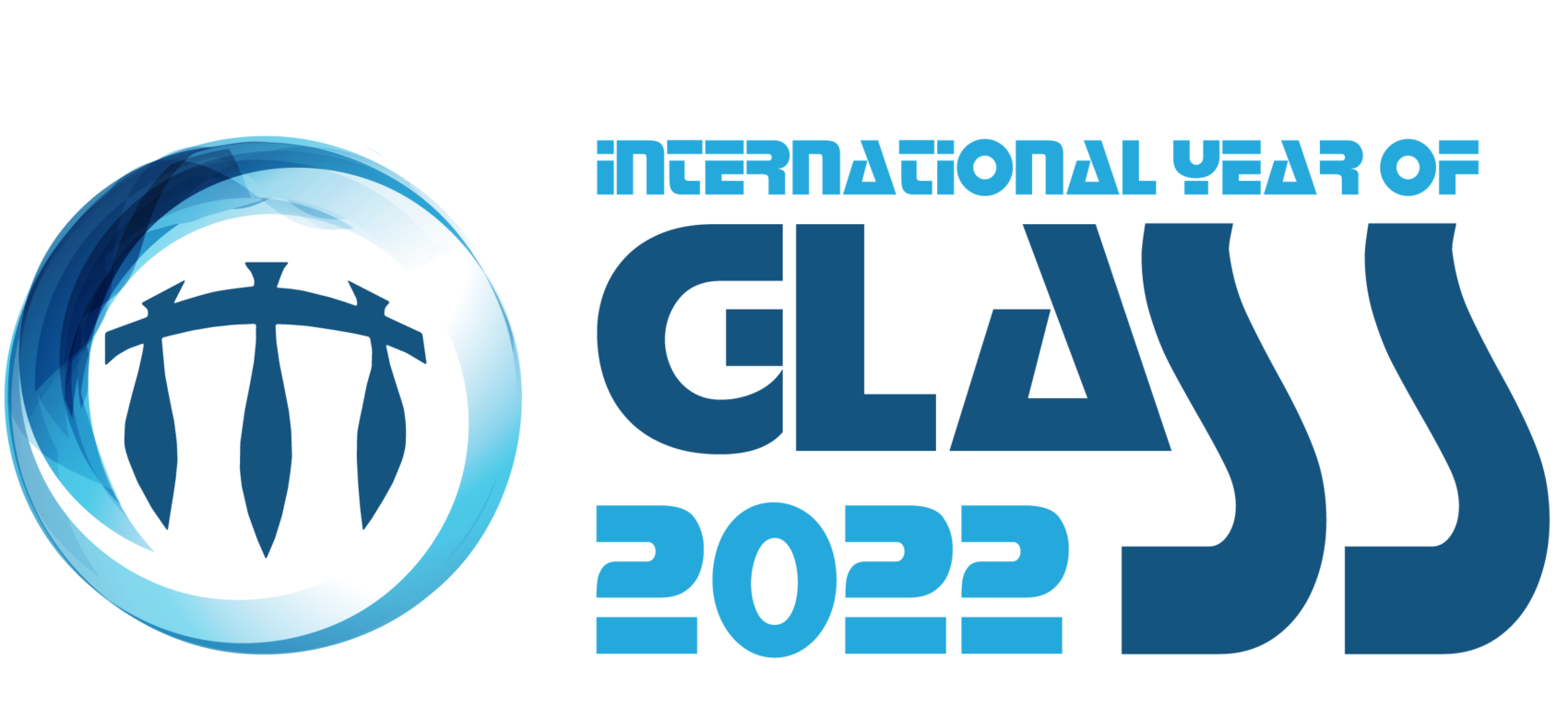 Mezinárodní rok skla 2022 logo
